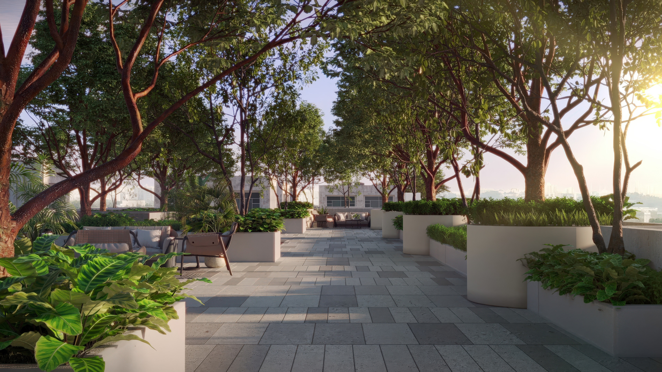 Artist impression of Urban Landscape Park at ARRA Residences